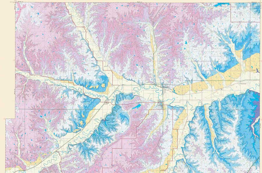 Chase County geologic map