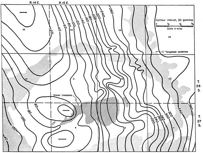 Two negative anomalies of 20 to 40 gammas.