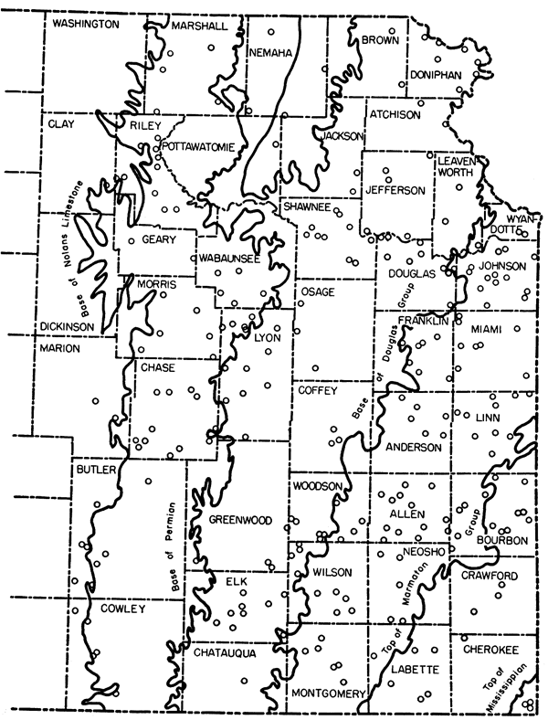 Samples located throughout eastern Kansas.