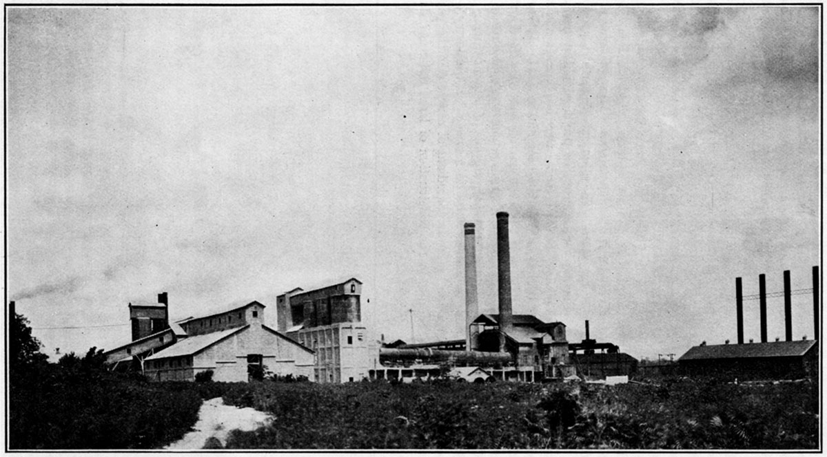 Black and white photo of Cement Plant, Independence, Kan.