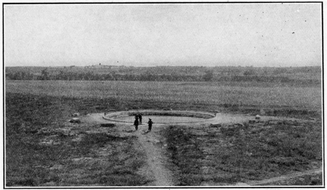 Black and white photo of Mineral spring at Waconda.