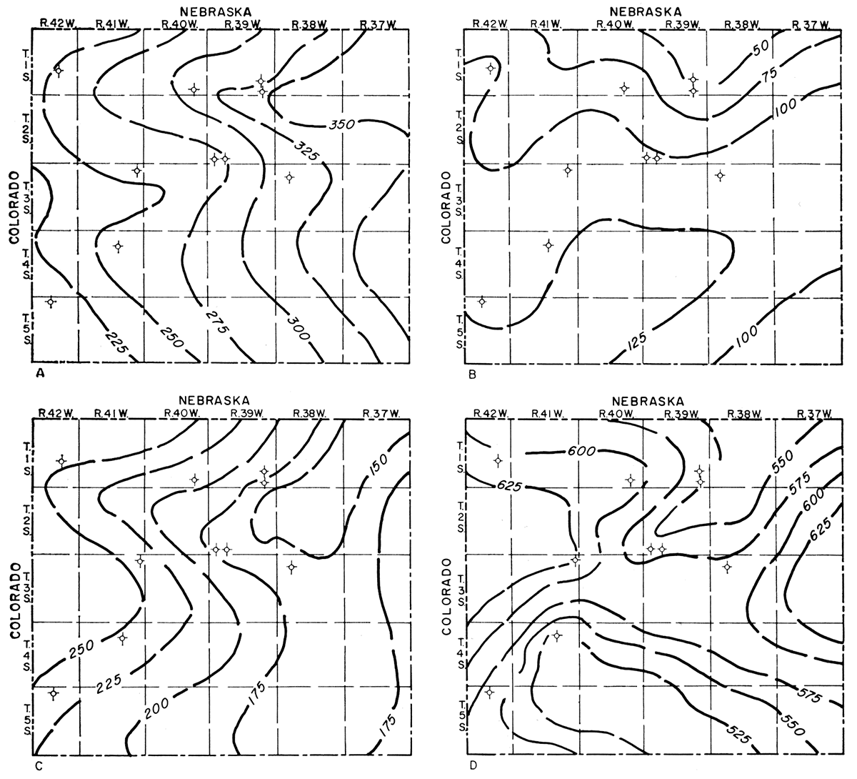 Isopachous maps of formations in Dakota Group in Cheyenne County, Kansas.