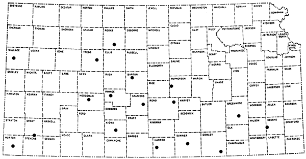 Map showing location of seismic records.