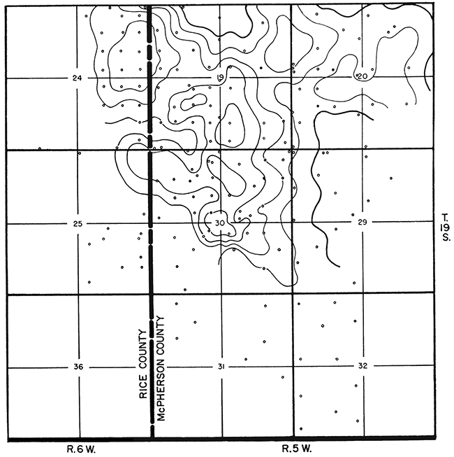 Latest seismic map on Mississippian reflection.