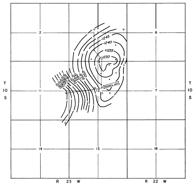 Structural map on Heebner shale.