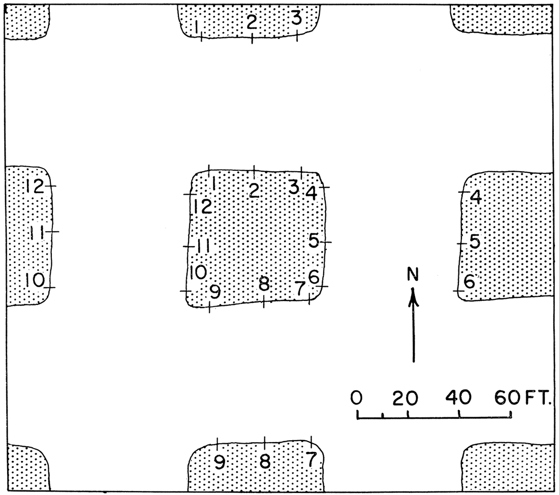 Mine plan of study area, Hutchinson mine, Carey Salt Company.