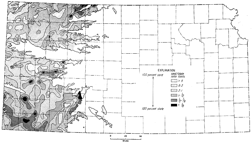 Most shale in far southwest counties; also in Norton and Phillips.