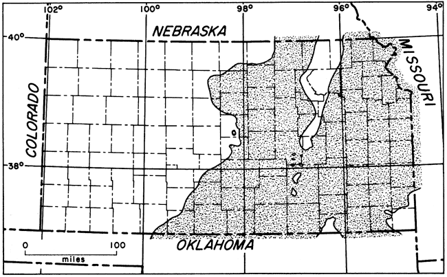 Chattanooga Shale location in most of eastern half of state.