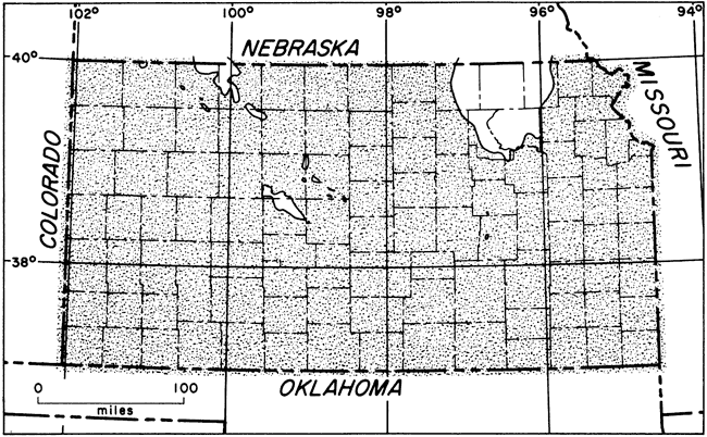 Arbuckle present in all of Kansas excepth small areas in Central Kansas Uplift and in parts of Riley, Pottawatomie, Washington, Marshall, and Nemaha counties.