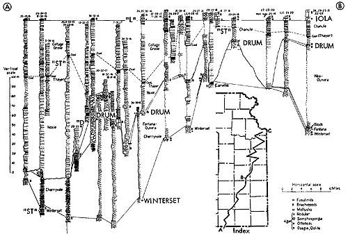 Cross section goes from northern Oklahoma northeast to southern Anderson County.