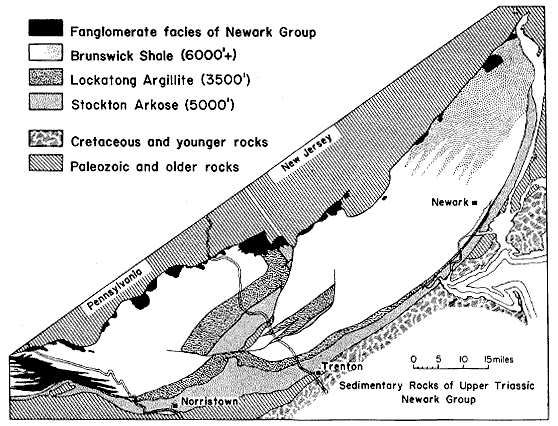 black and whie geologic map