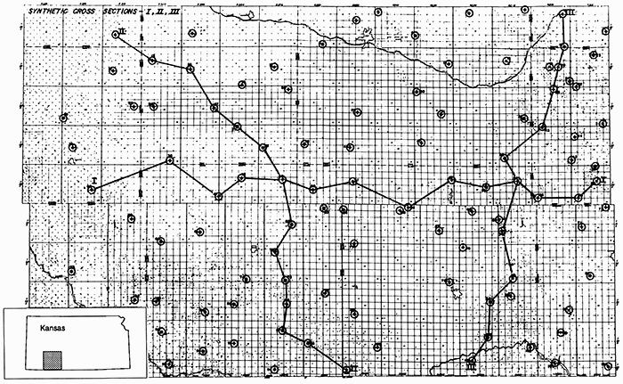 Synthetic seismogram location map.