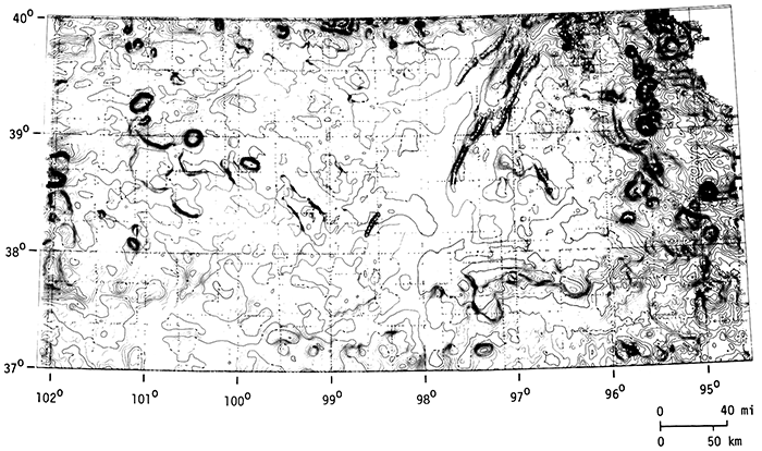 Aeromagnetic map of Kansas.