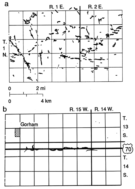 Zinc and lead mines in the upper Mississippi Valley, Wisconsin, compared to Topeka fracture zone in the Gorham oil field.
