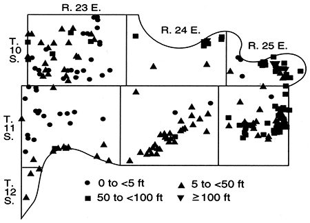 Saturated thickness of Pleistocene deposits, Wyandotte County.