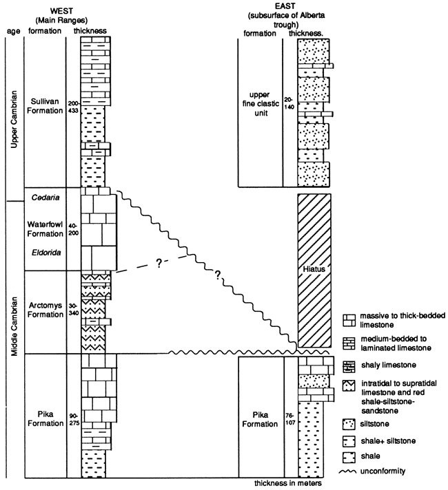 Comparison of stratigraphy.