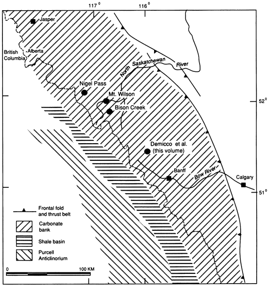 Border of British Columbia and Alberta provinces.