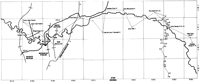 Location of well logs.