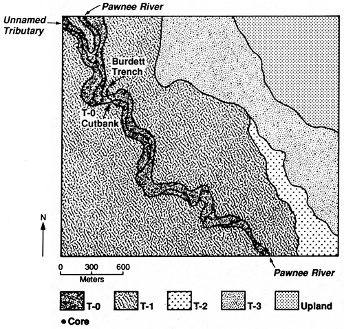 Landform map of locality PR-5.