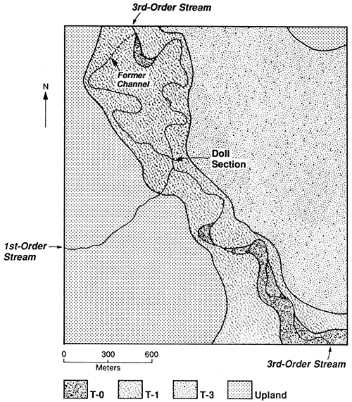 Landform map of locality PR-11.