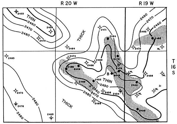 Isopach map, Stone Corral-Marmaton.