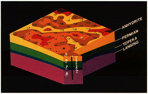 Anhydrite time surface.