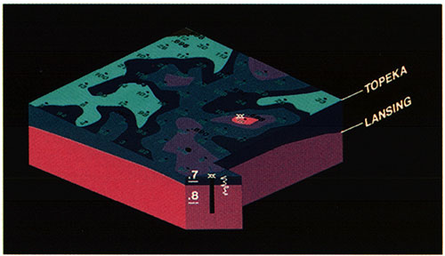 Anhydrite to Topeka time surface.