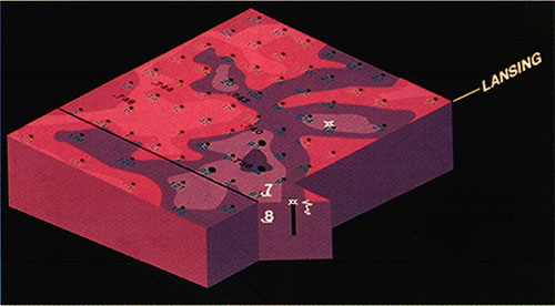 Anhydrite to Lansing time surface.