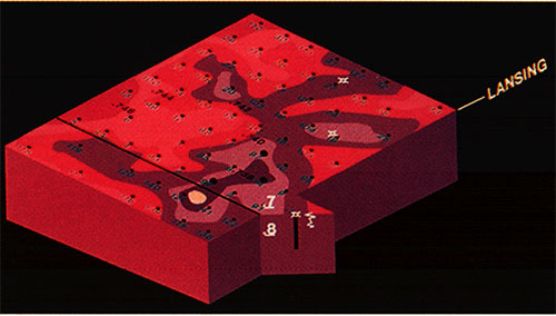 Anhydrite to Lansing time surface.