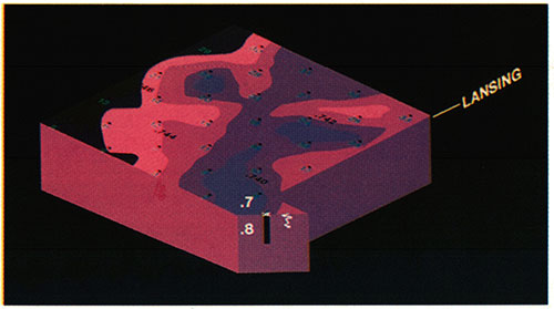 Anhydrite to Lansing time surface.