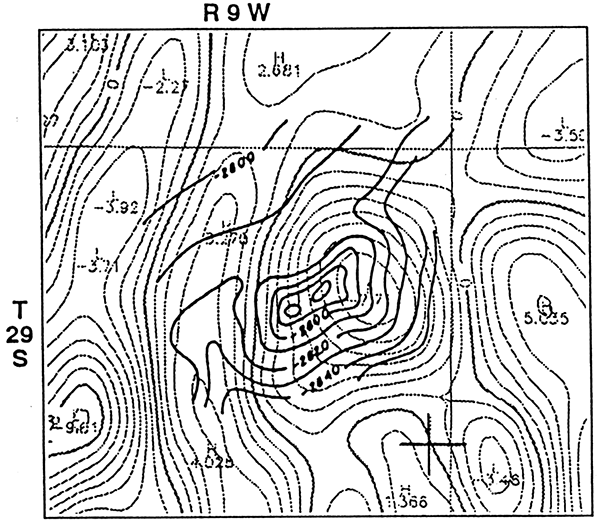 Willowdale field, Kingman County, a probable gravicline.