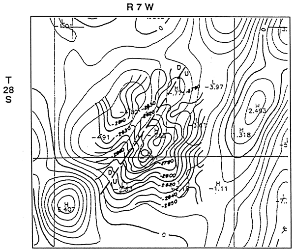 Alameda field, Kingman County, a probable gravicline.