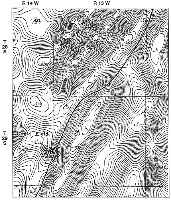Coats field, Pratt County, a possible gravicline.