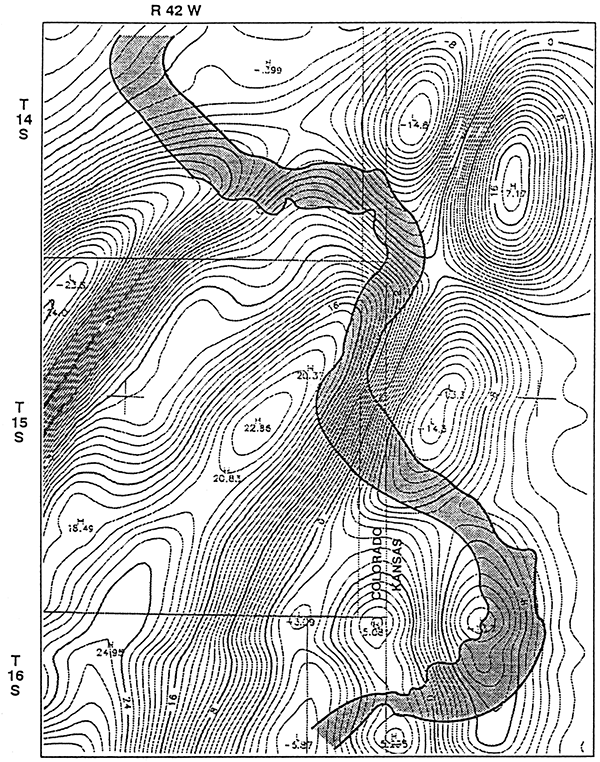 Stateline trend, Wallace and Greeley counties, Kansas, and Cheyenne and Kiowa counties, Colorado.