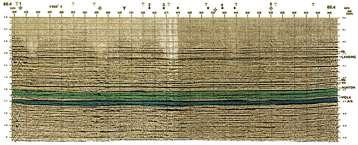 CDP profile 86-4 (strike line); structure, normal polarity.