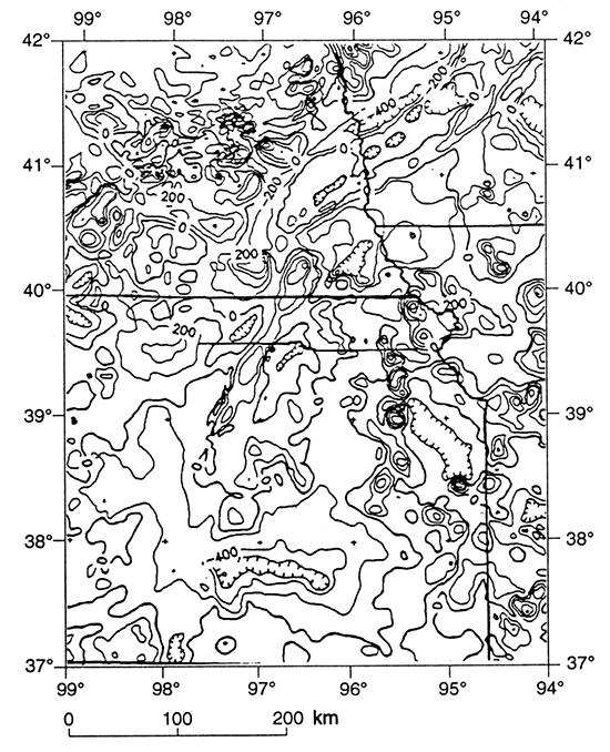 Total intensity magnetic anomaly map of study area.