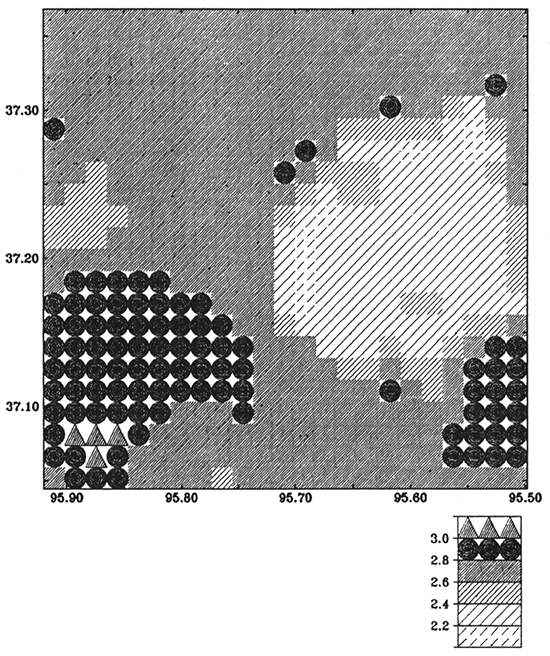 Inverse model from gravity anomaly.