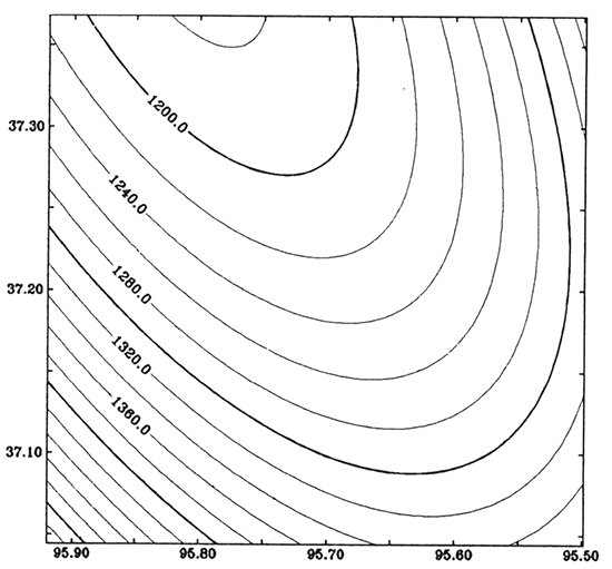 Second-order polynomial represents the regional magnetic anomaly.