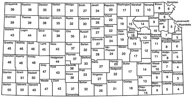 Net evaporation is 5-6 in eastern Kansas; 30-40 in NW Kansas.