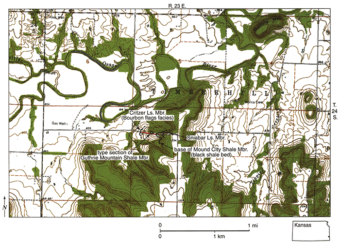 Map of part of 1966 Xenia, Kansas, 7 1/2-minute quadrangle.