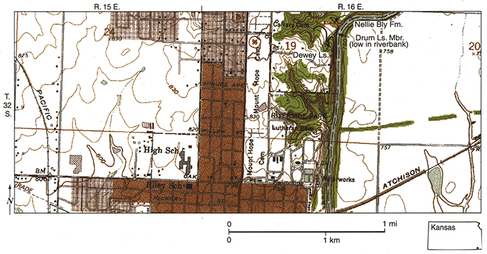 Map of part of 1959 (photorevised 1979) Independence, Kansas, 7 1/2-minute quadrangle.