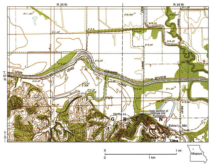 Map of part of 1984 provisional edition of Sampsel, Missouri, 7 1/2-minute quadrangle.