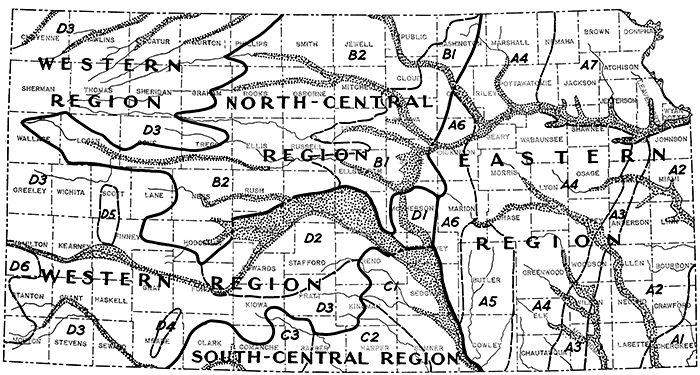 Ground-water provinces of Kansas.