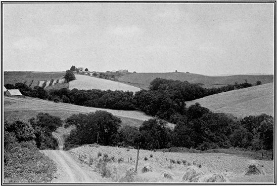 Black and white photo of glacial deposits in Doniphan County.