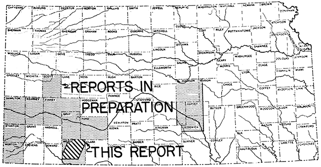 Index map of Kansas showing area covered by this and other reports.