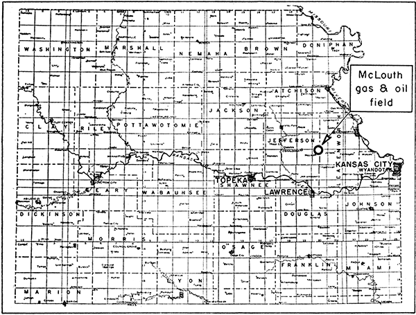 McLouth field in northeast Kansas on Jefferson-Leavenworth county line.
