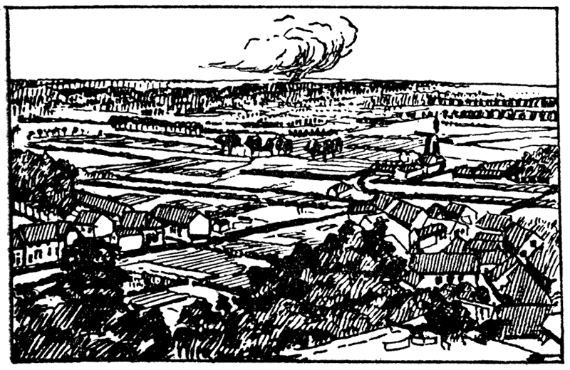 The level plain of Belgium across which the main German advance on Paris was launched.
