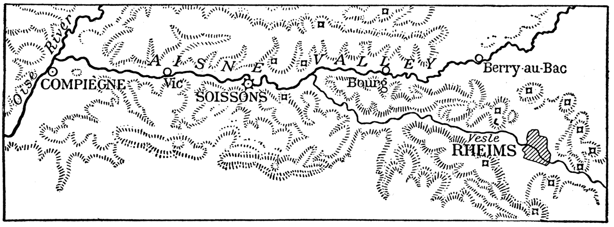 Trench of the Aisne river.