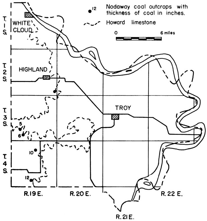 Coal occurrences in Doniphan County.