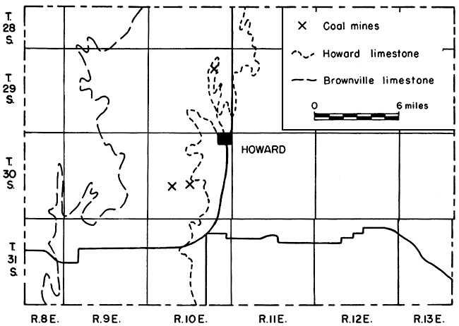 Coal occurrences in Elk County.